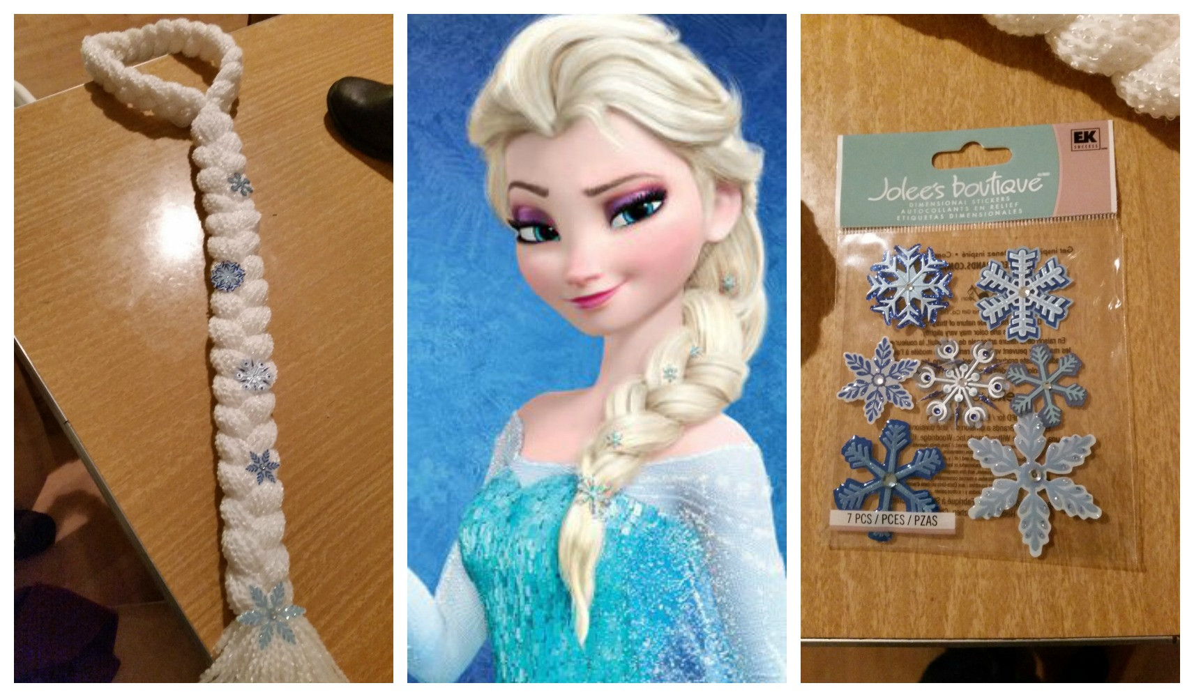 DIY Elsa Hair
 Our DIY Frozen Halloween – Family Costume How To – Thinker
