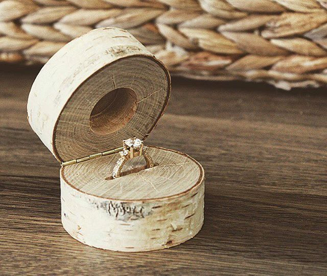 DIY Engagement Ring Box
 Make sure she wood say yes with this custom engagement