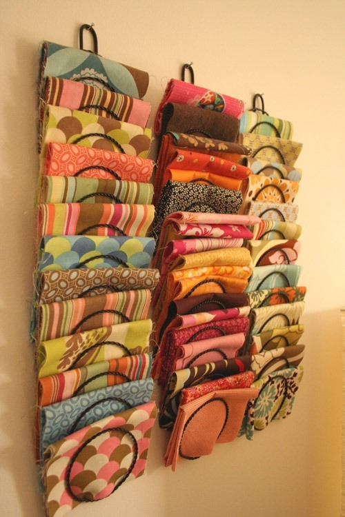 DIY Fabric Organizer
 DIY Fabric Storage Jamie Diersing via Living With