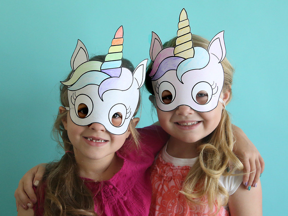 DIY Face Mask For Kids
 unicorn masks to print and color free printable It s
