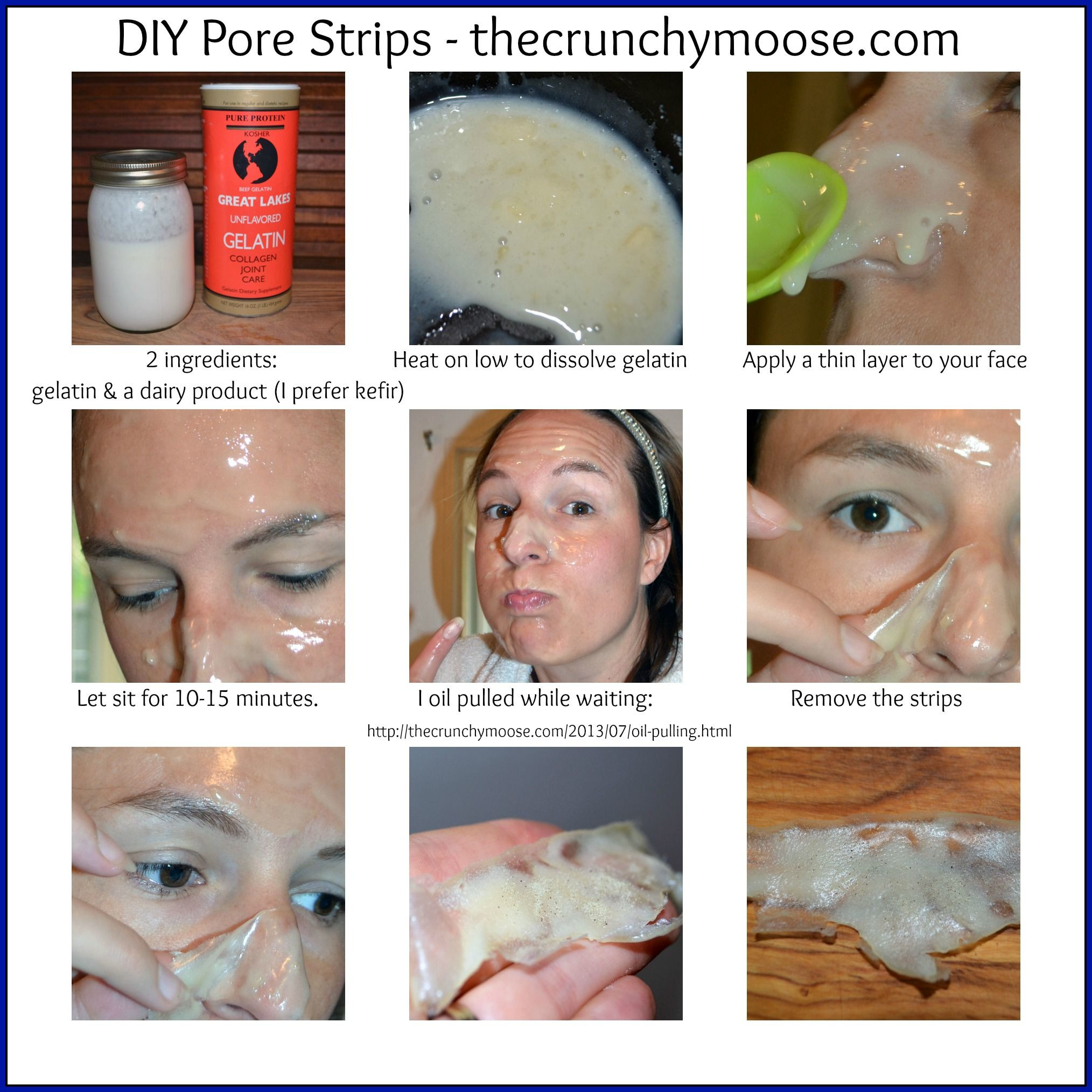 DIY Face Masks For Pores
 DIY Pore Strips To Remove Blackheads Recipe