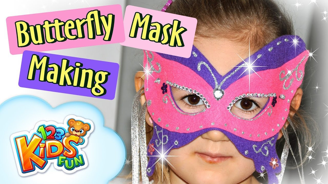 DIY Facial Mask For Kids
 DIY by Creative Mom 2 how to make Butterfly Masquerade