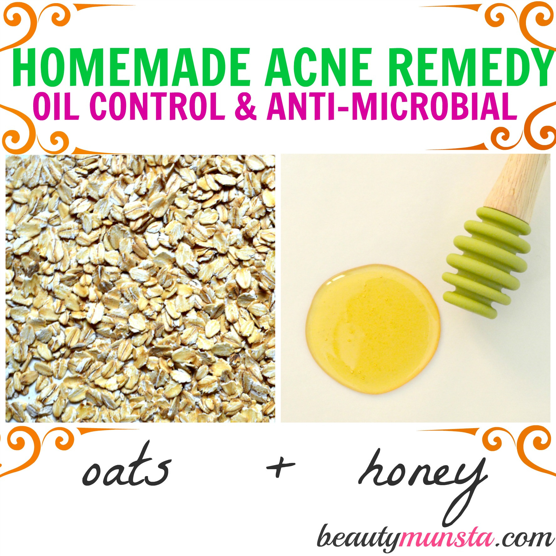 DIY Facial Mask
 Homemade Oatmeal and Honey Face Mask for Acne