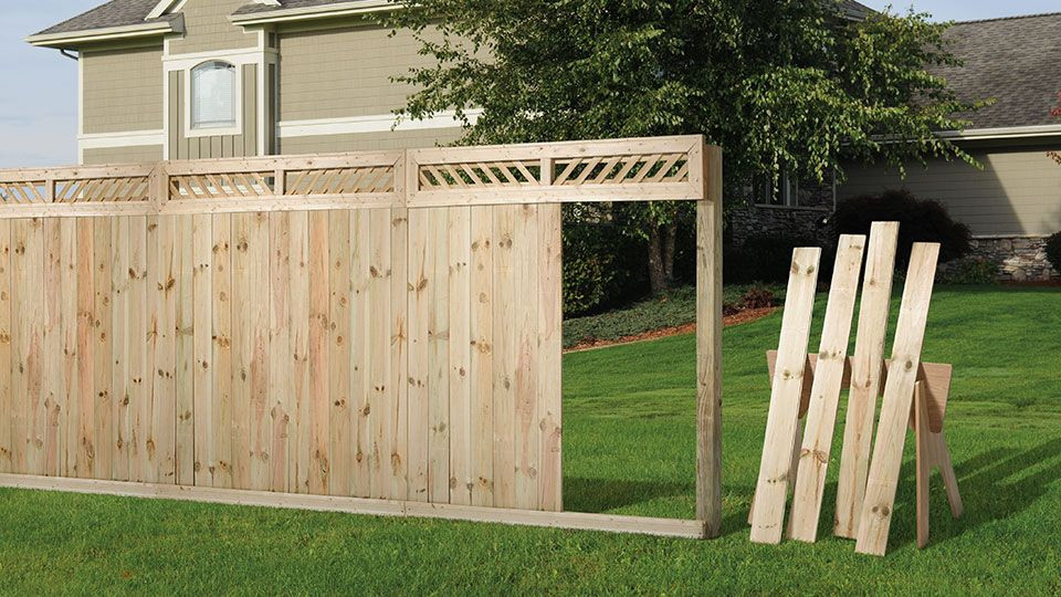 DIY Fence Kit
 Decorative Lattice Fence Top Kit with Tongue and Groove