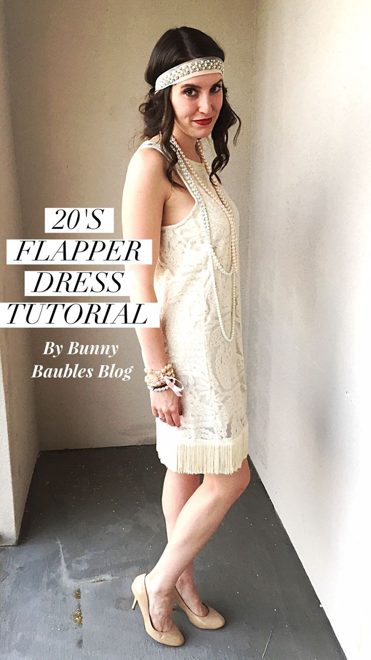 DIY Flapper Girl Costume
 Easy 20’s Flapper Dress Costume DIY Sewing Tutorial