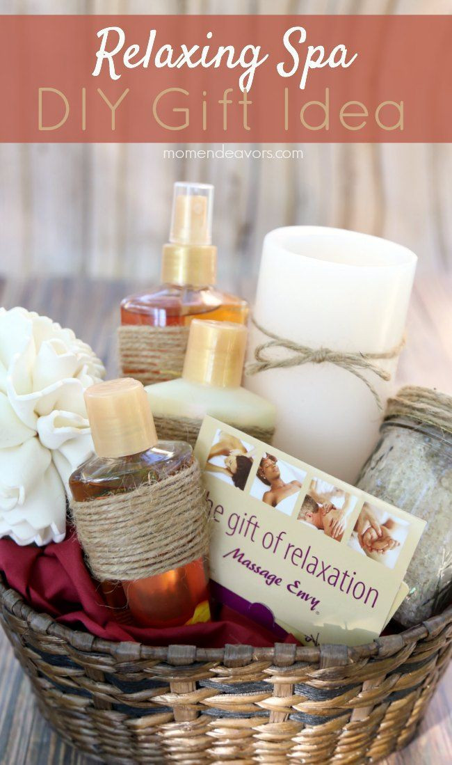 Diy Gift Basket Ideas For Mom
 Relaxing spa DIY t basket a great t for moms