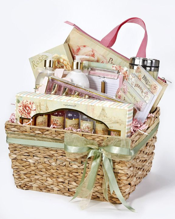 DIY Gift Baskets For Her
 Pamper mom with a cute basket full of papercrafting