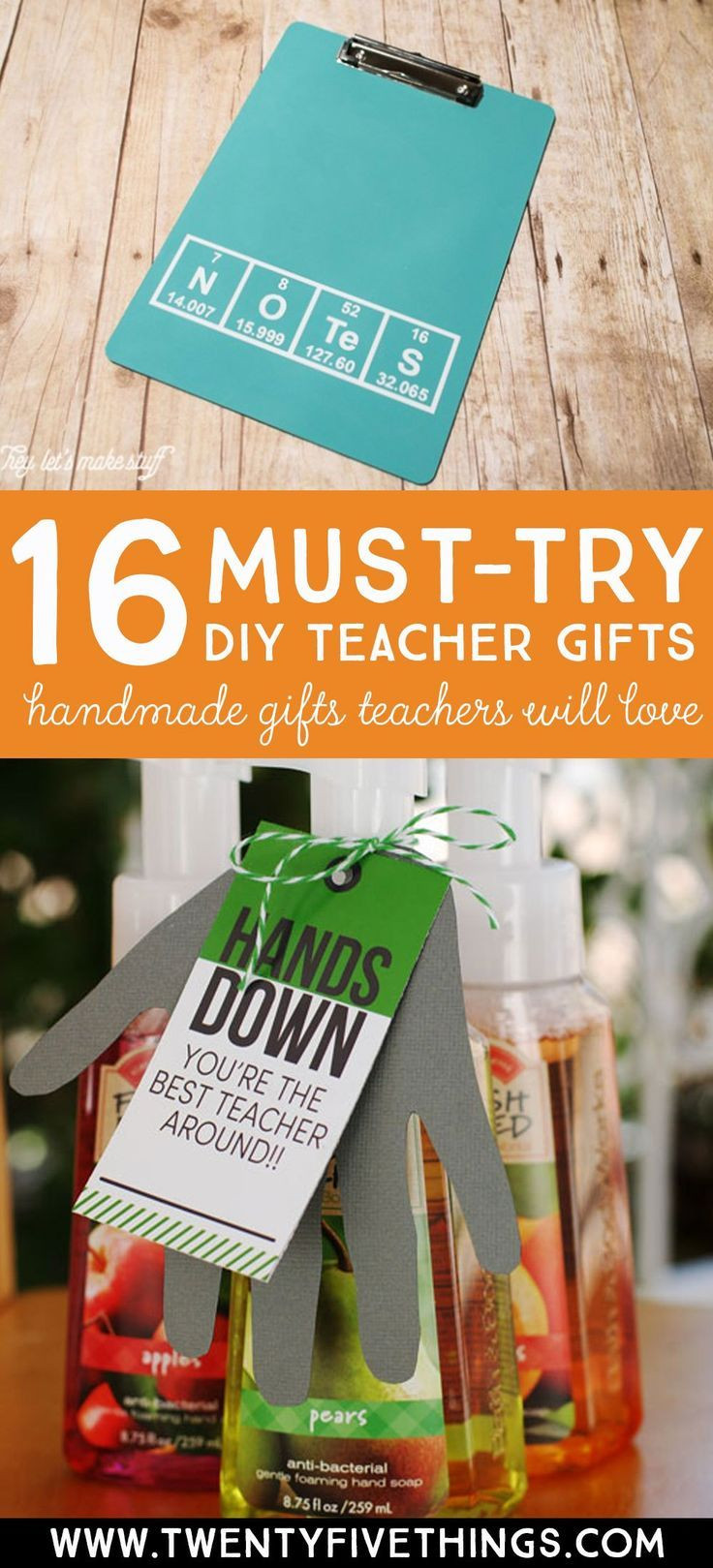 DIY Gift For Teacher
 All time Best DIY Teacher Gifts Fun Teacher Appreciation