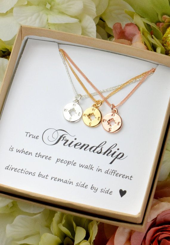 Diy Gift Ideas For Best Friends
 Best Friend Gift Rose gold pass Necklace Best Friend