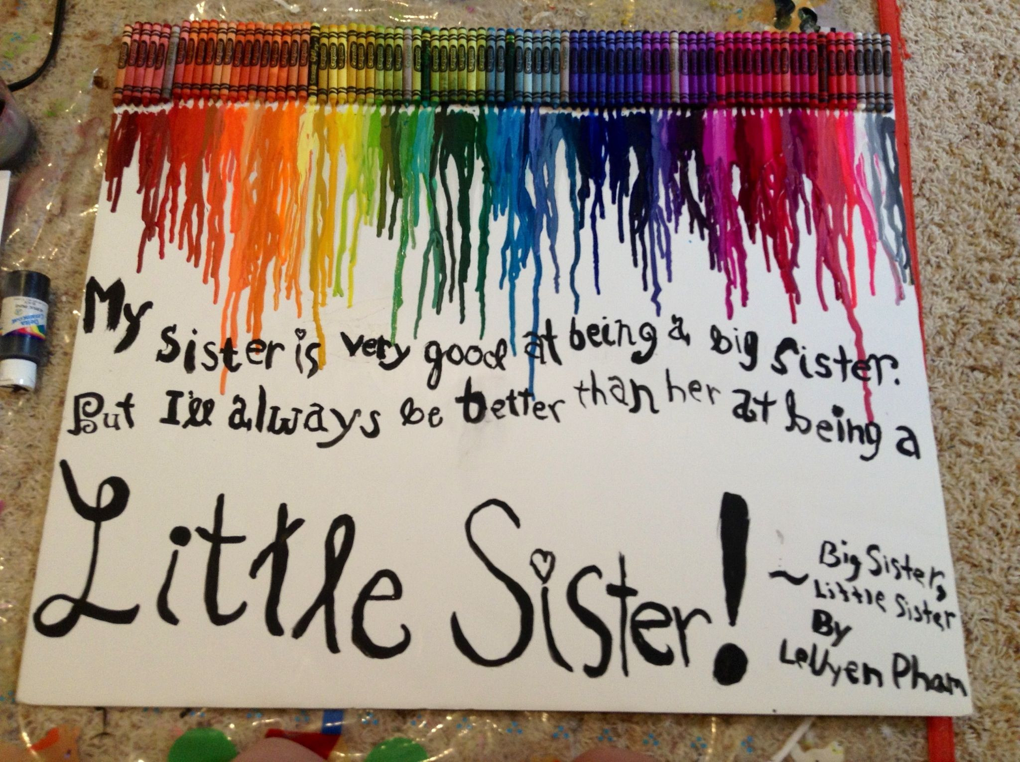 DIY Gift Ideas For Sister
 My little sisters eighth birthday present Made it myself