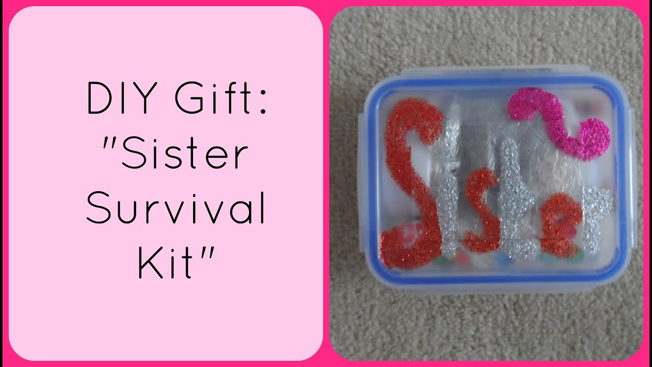 DIY Gift Ideas For Sister
 DIY Christmas Gift "Sister Survival Kit"