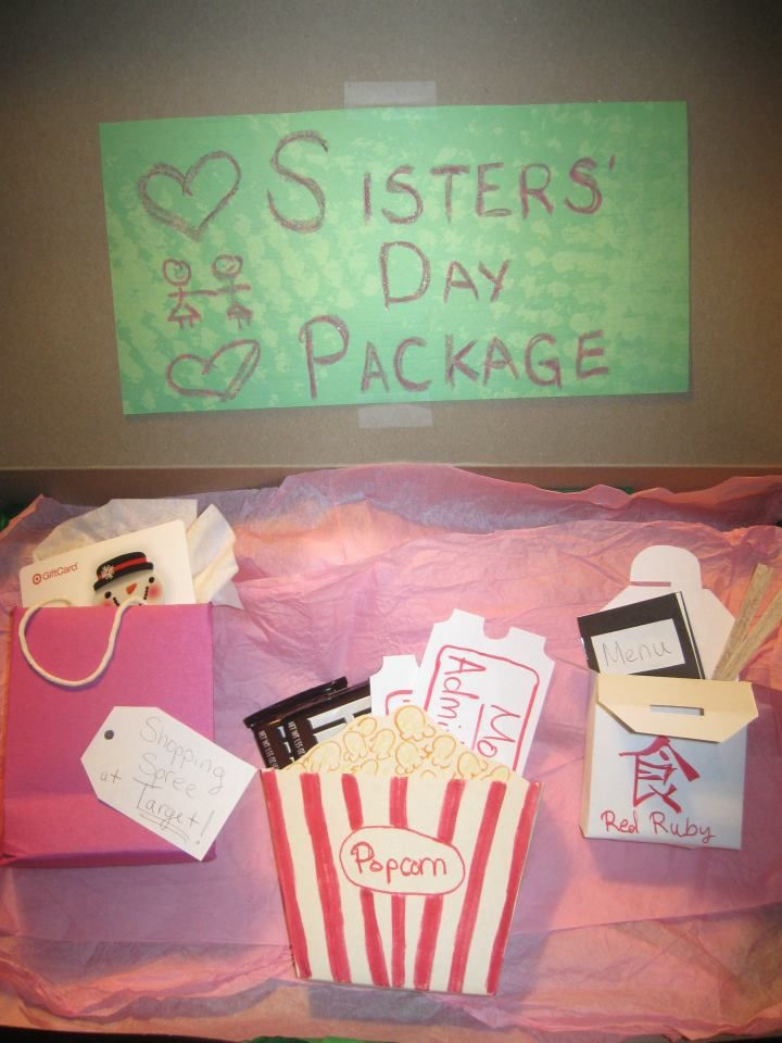 DIY Gift Ideas For Sister
 Homemade "Sisters Day Package" as a Christmas present for