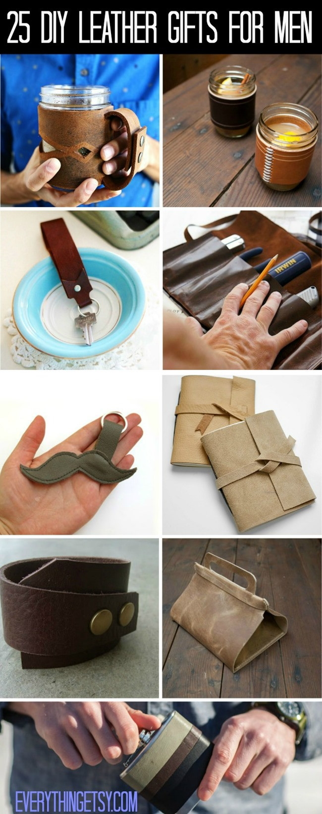 DIY Gifts For Men
 25 DIY Leather Gifts for Men