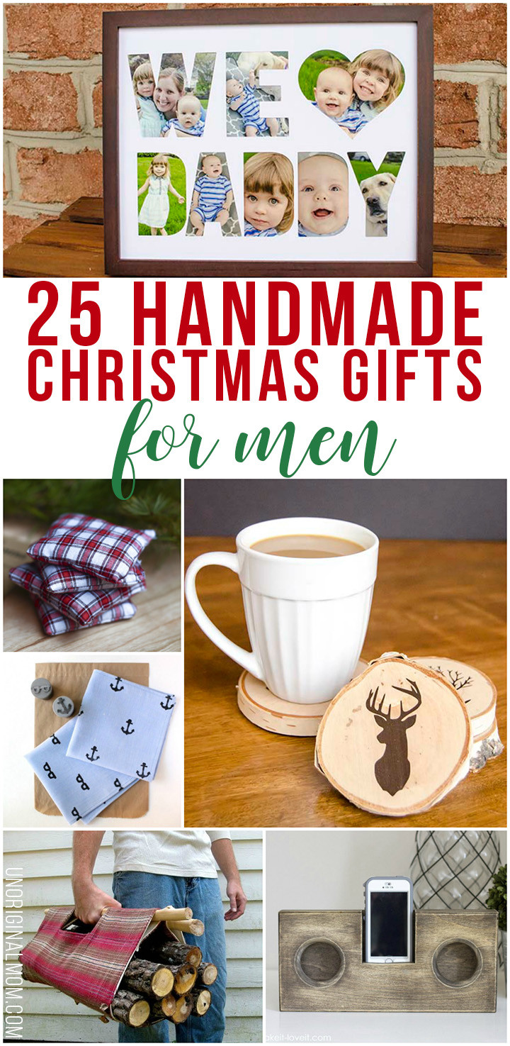 DIY Gifts For Men
 25 Handmade Christmas Gifts for Men unOriginal Mom
