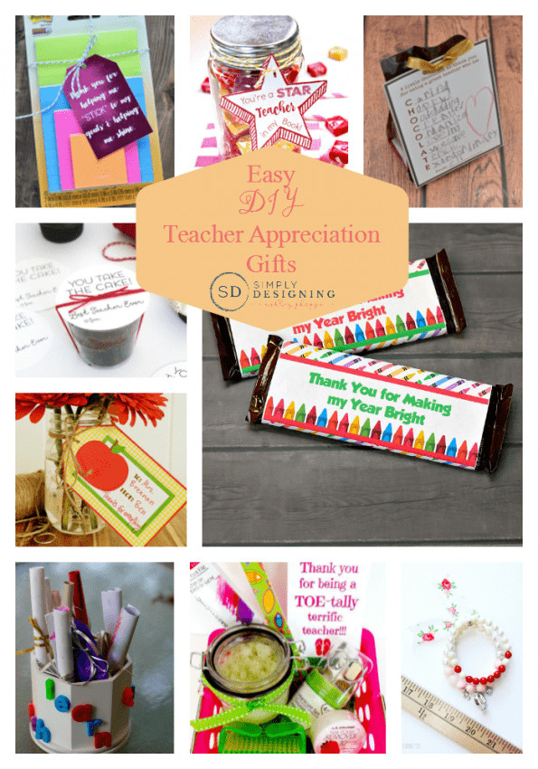DIY Gifts For Teachers
 Easy DIY Teacher Appreciation Gifts