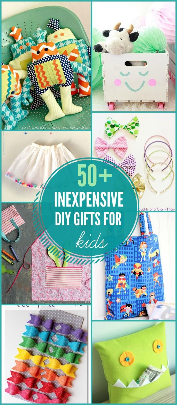 DIY Gifts For Toddlers
 50 DIY Gift Ideas for Kids on lilluna  Lots of