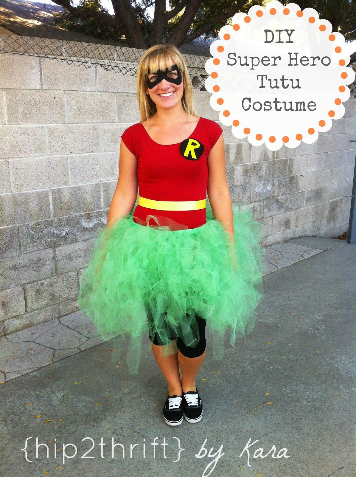 DIY Girls Superhero Costume
 hip2thrift DIY Super Hero Tutu Costumes i found