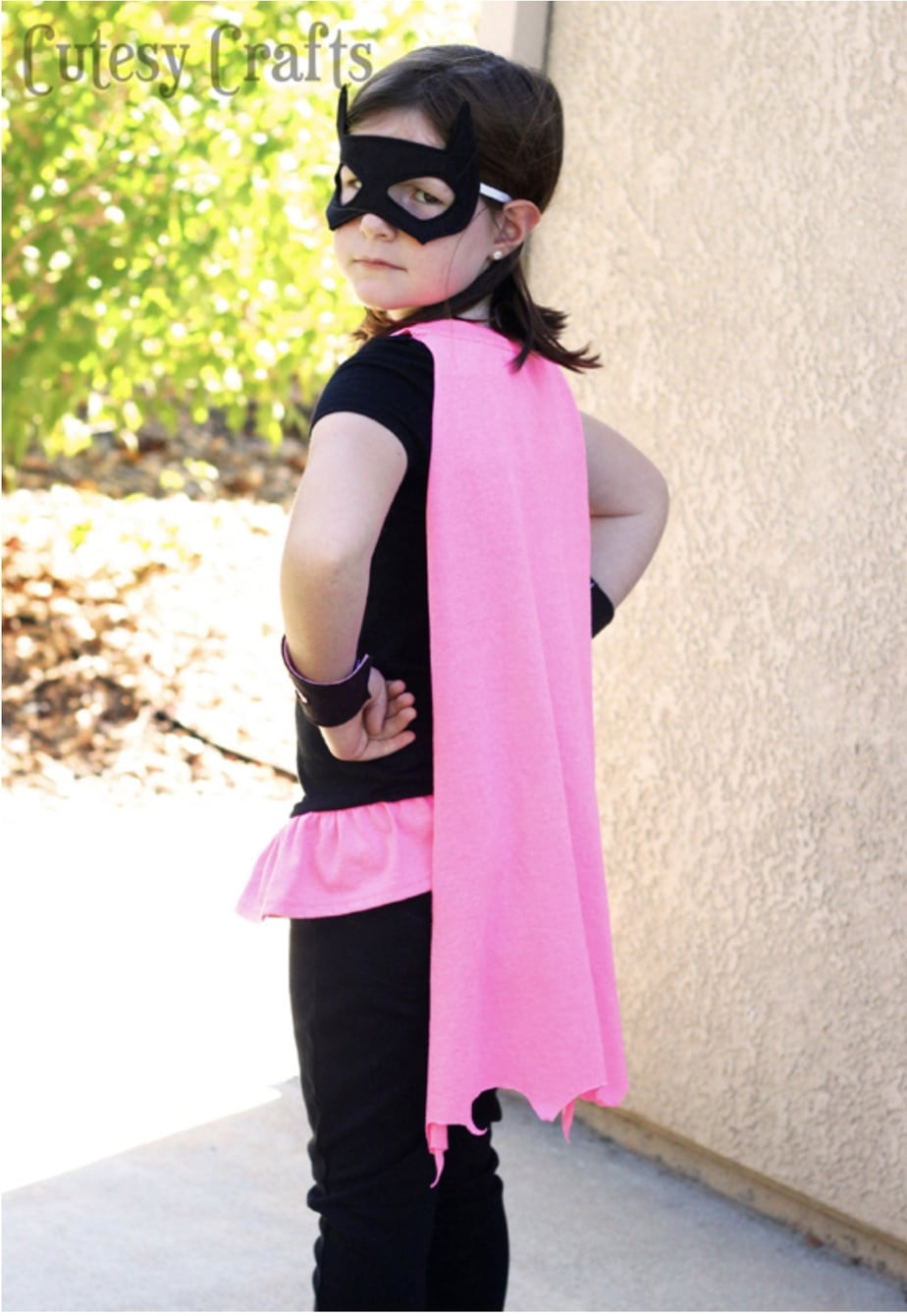 DIY Girls Superhero Costume
 DIY Superhero Costumes Cutesy Crafts