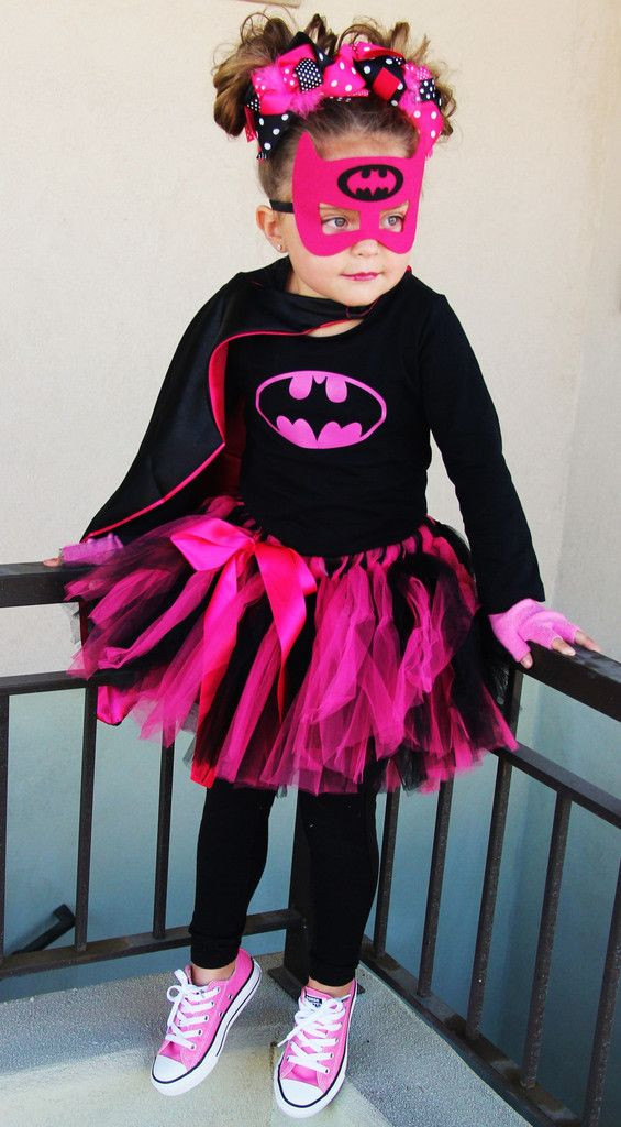 DIY Girls Superhero Costume
 BAT GIRL plete Super Hero Tutu Custom Costume