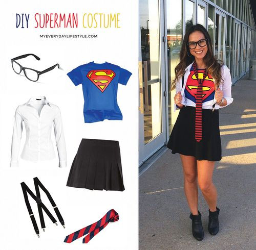 DIY Girls Superhero Costume
 DIY Woman Superman Costume