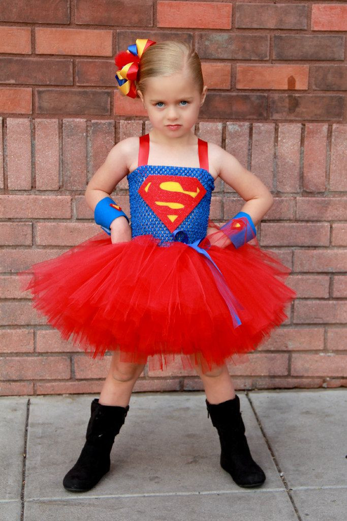DIY Girls Superhero Costume
 Super girl superhero tutu dress and costume $59 00 via