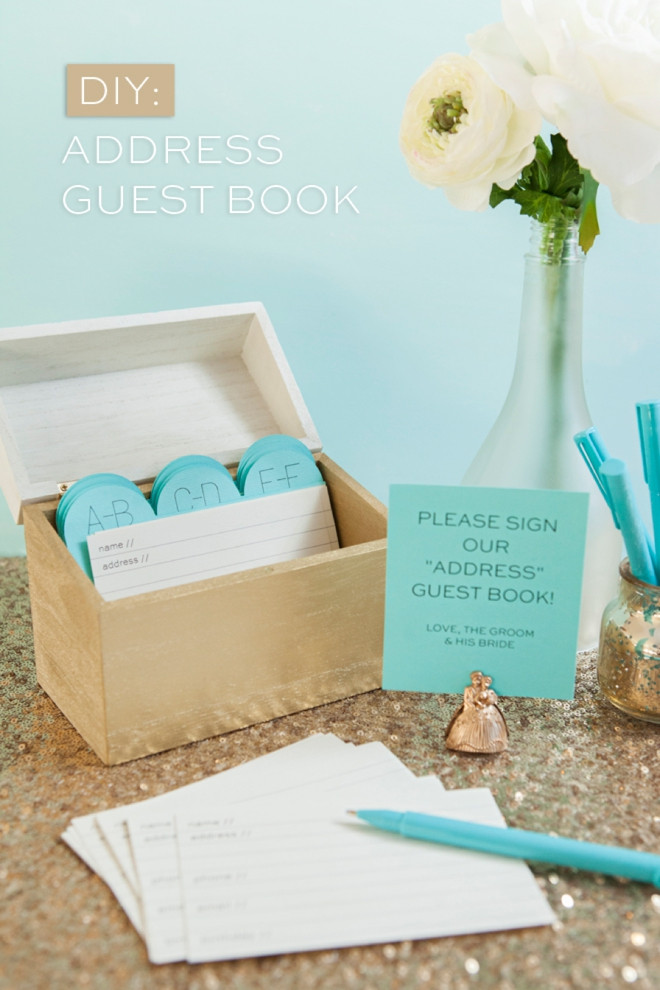 Diy Guest Book Wedding
 Learn how to make this awesome address Guest Book