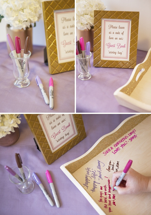 Diy Guest Book Wedding
 Learn how to make your own wedding guest book serving tray