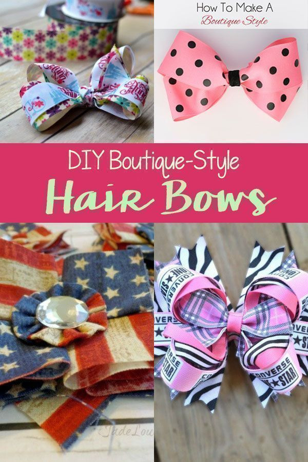 DIY Hair Bows For Babies
 DIY Boutique Style Hair Bows