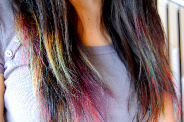 DIY Hair Coloring Tips
 DIY Rainbow Ombré Tips