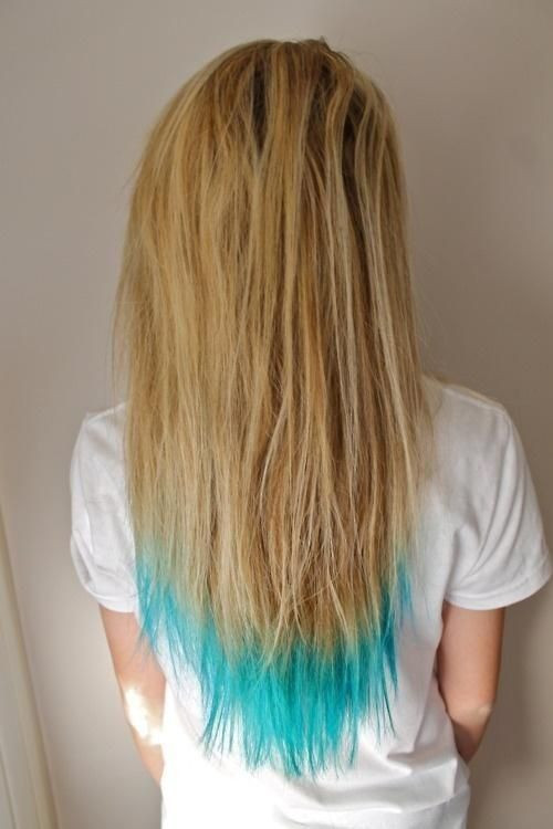 DIY Hair Coloring Tips
 Shop for cheap DIY turquoise ombre hair dye for gold long