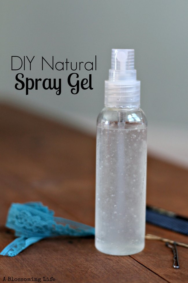 DIY Hair Gel
 DIY Natural Spray Gel A Blossoming Life