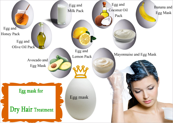 DIY Hair Masks For Dry Hair
 Homemade Egg Mask for Dry Hair Cure