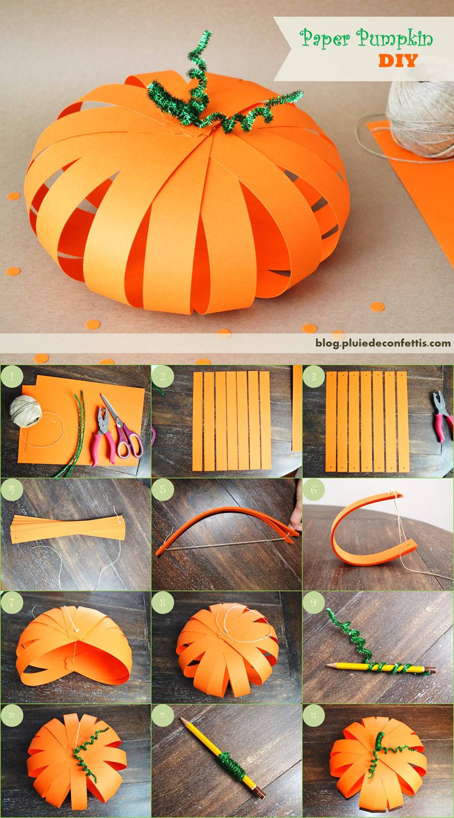 DIY Halloween Crafts For Toddlers
 Diy citrouille en papier pour Halloween