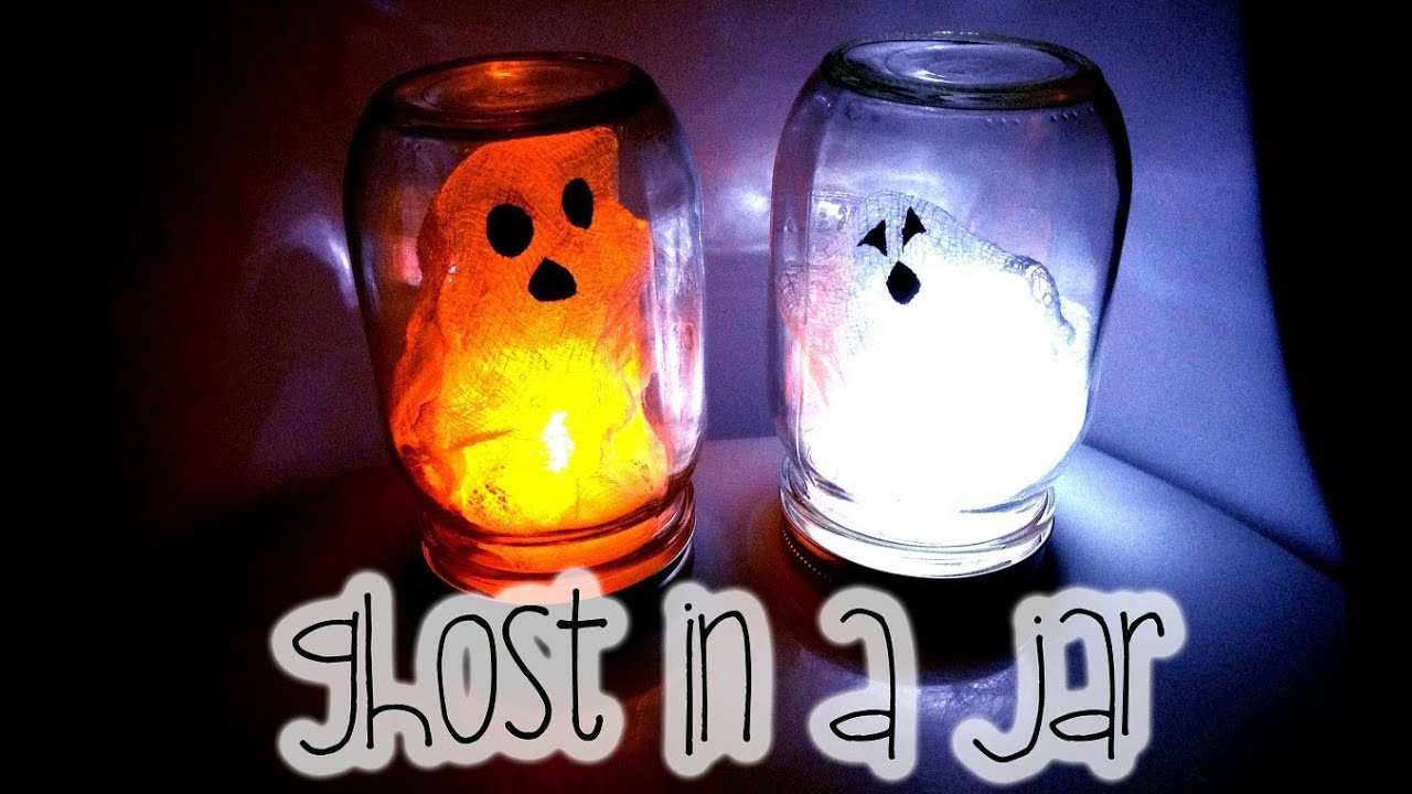 DIY Halloween Crafts For Toddlers
 Halloween KiDS CRAFT DIY Ghost in a Jar