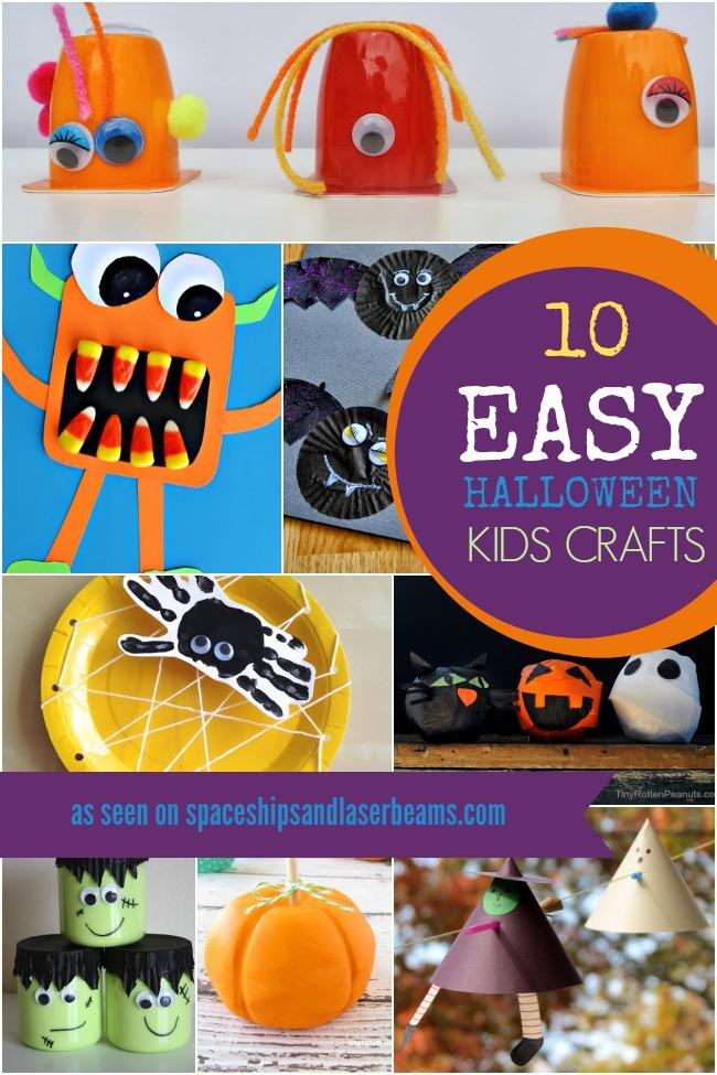 DIY Halloween Crafts For Toddlers
 10 Easy Halloween Party Crafts for Kids Spaceships and