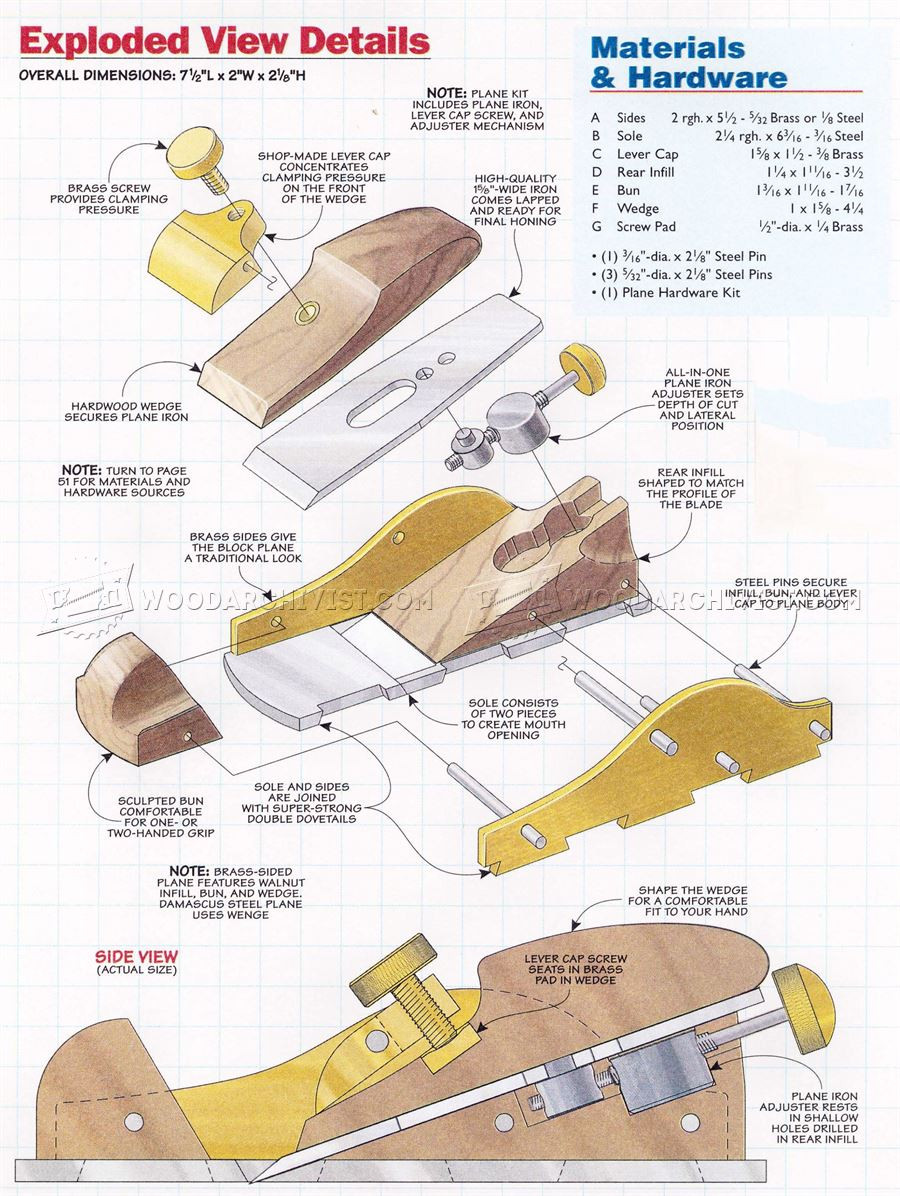 DIY Hand Plane
 Custom Infill Block Plane • WoodArchivist
