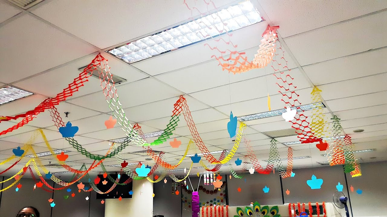 DIY Hanging Ceiling Decorations
 DIY Very simple and Easy Hanging Paper Decorations for