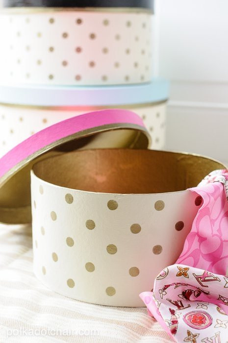 DIY Hat Boxes
 How to decorate hat boxes Polka Dot Hat box tutorial