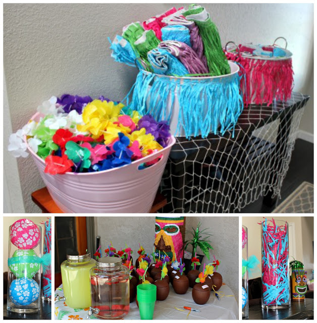DIY Hawaiian Party Decorations
 DIY Luau Party Ideas Part 4 • The Naptime Reviewer