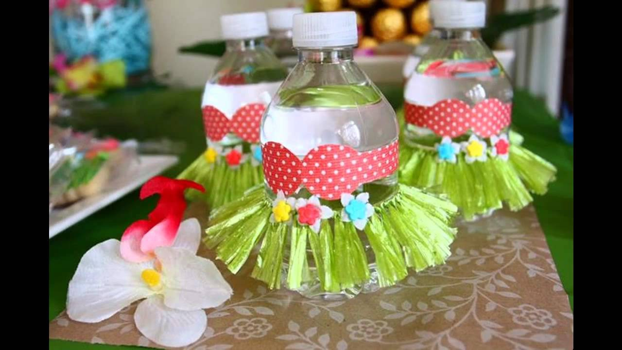 DIY Hawaiian Party Decorations
 Easy Luau party decorating ideas