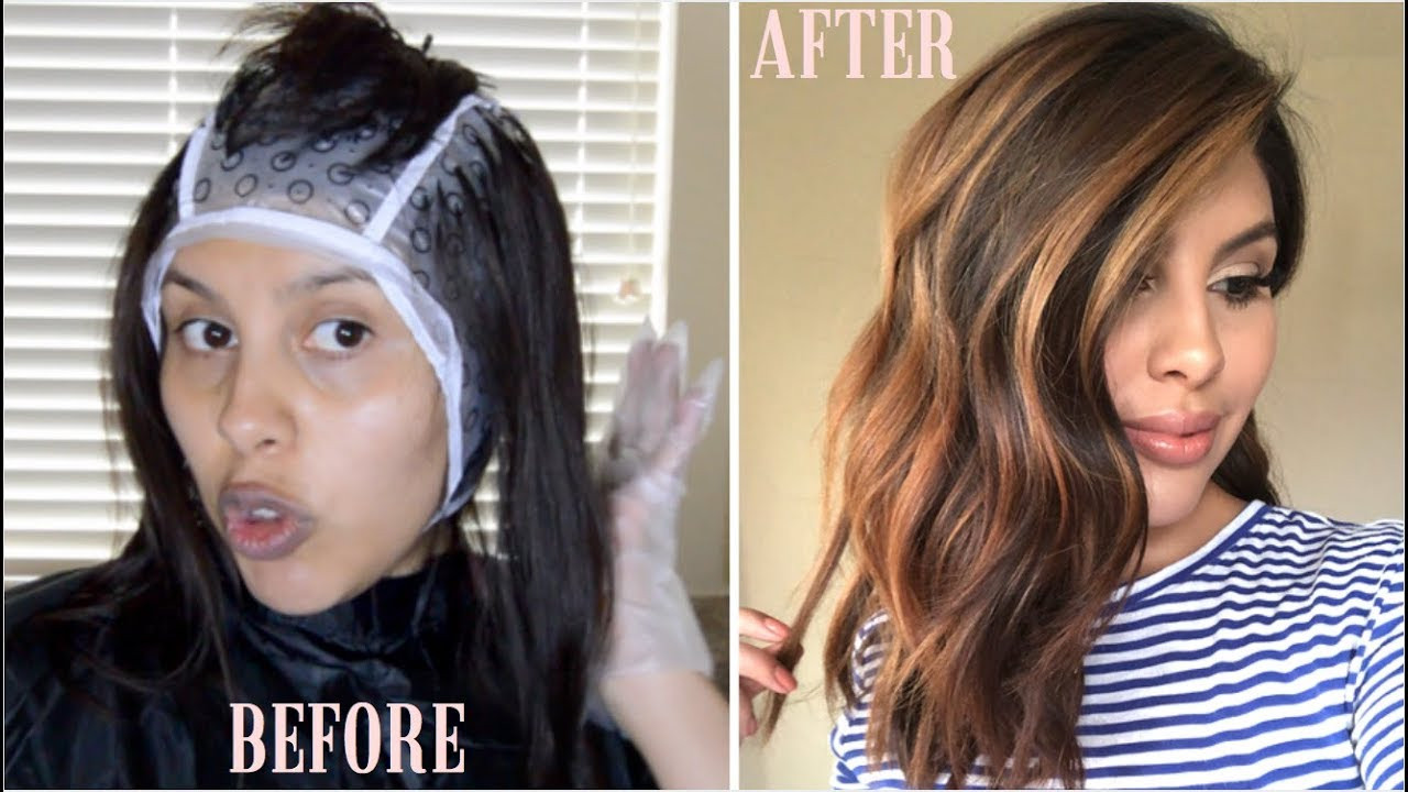 DIY Highlight Hair
 DIY HIGHLIGHTS USING CAP Revlon Frost & Glow Highlighting