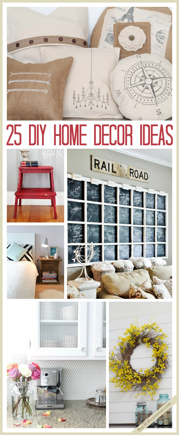 DIY Home Decore
 The 36th AVENUE 25 DIY Home Decor Ideas
