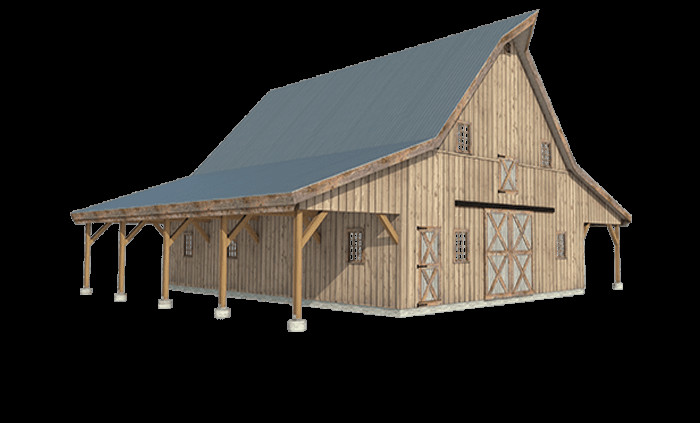 DIY Horse Barn Kit
 Pre Designed Wood Barn Kits