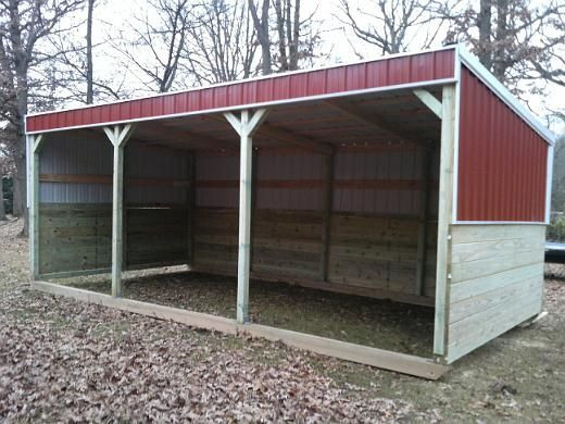 DIY Horse Barn Kit
 Horse shelter Shelters and Lean to on Pinterest