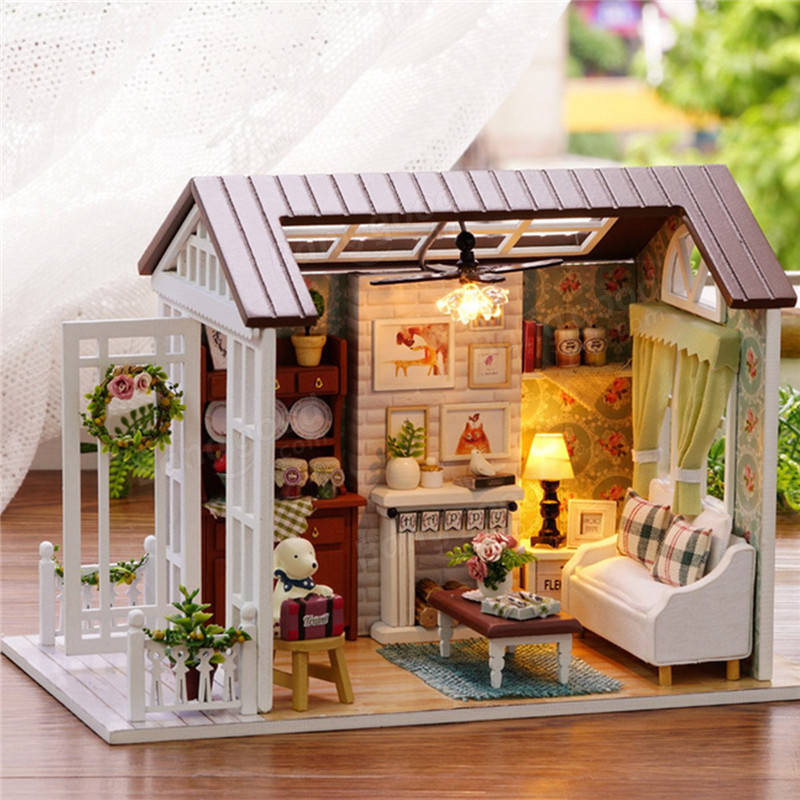 DIY House Kits
 Cuteroom Forest Times Kits Wood Dollhouse Miniature DIY