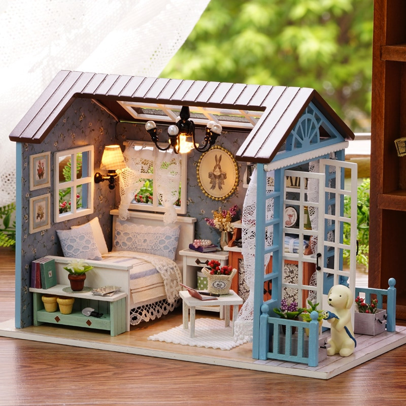 DIY House Kits
 Doll House DIY Miniature Dollhouse Model Wooden Toy