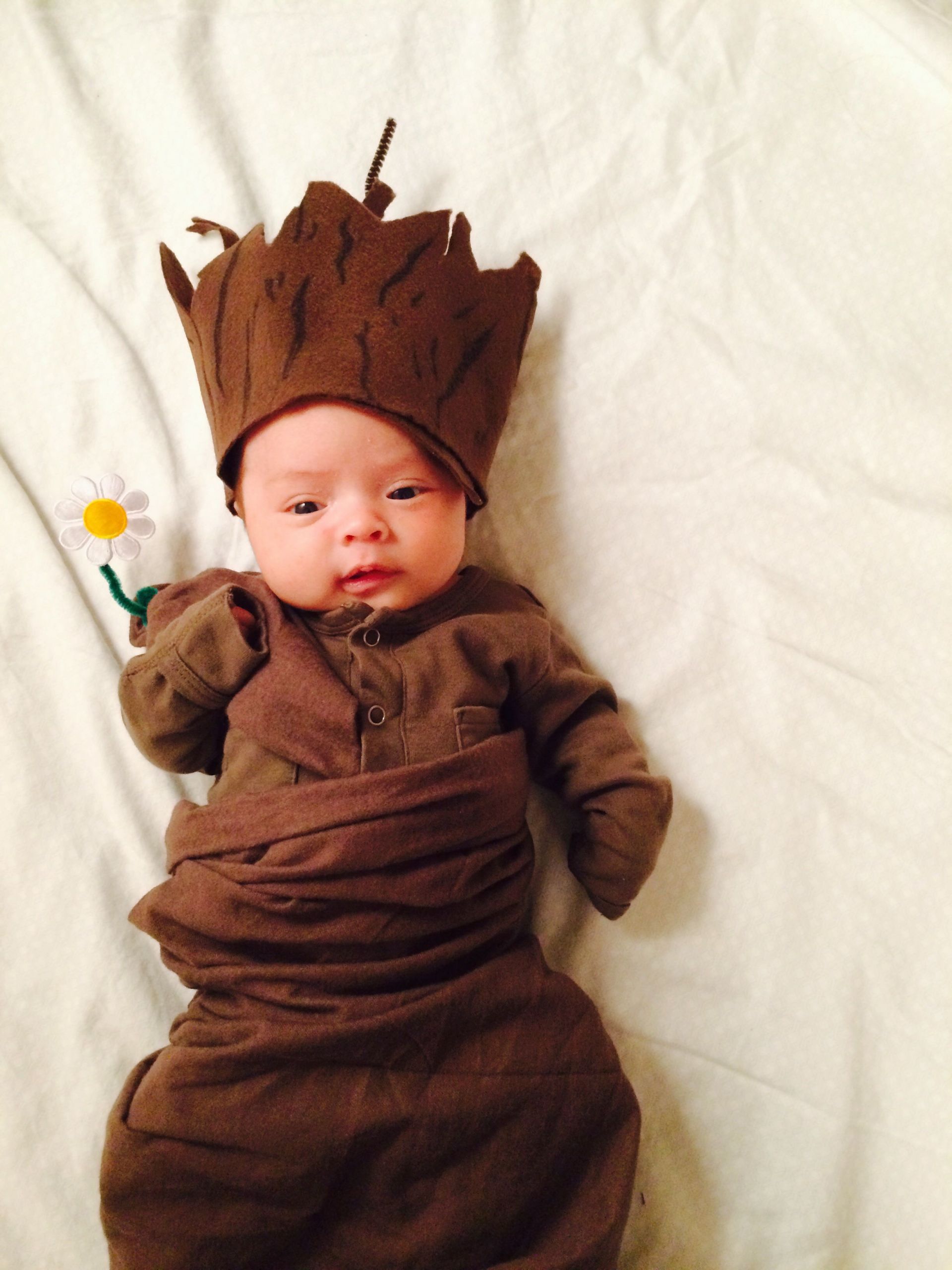 DIY Infant Costume
 DIY Newborn Baby Groot Costume Guardians of the Galaxy