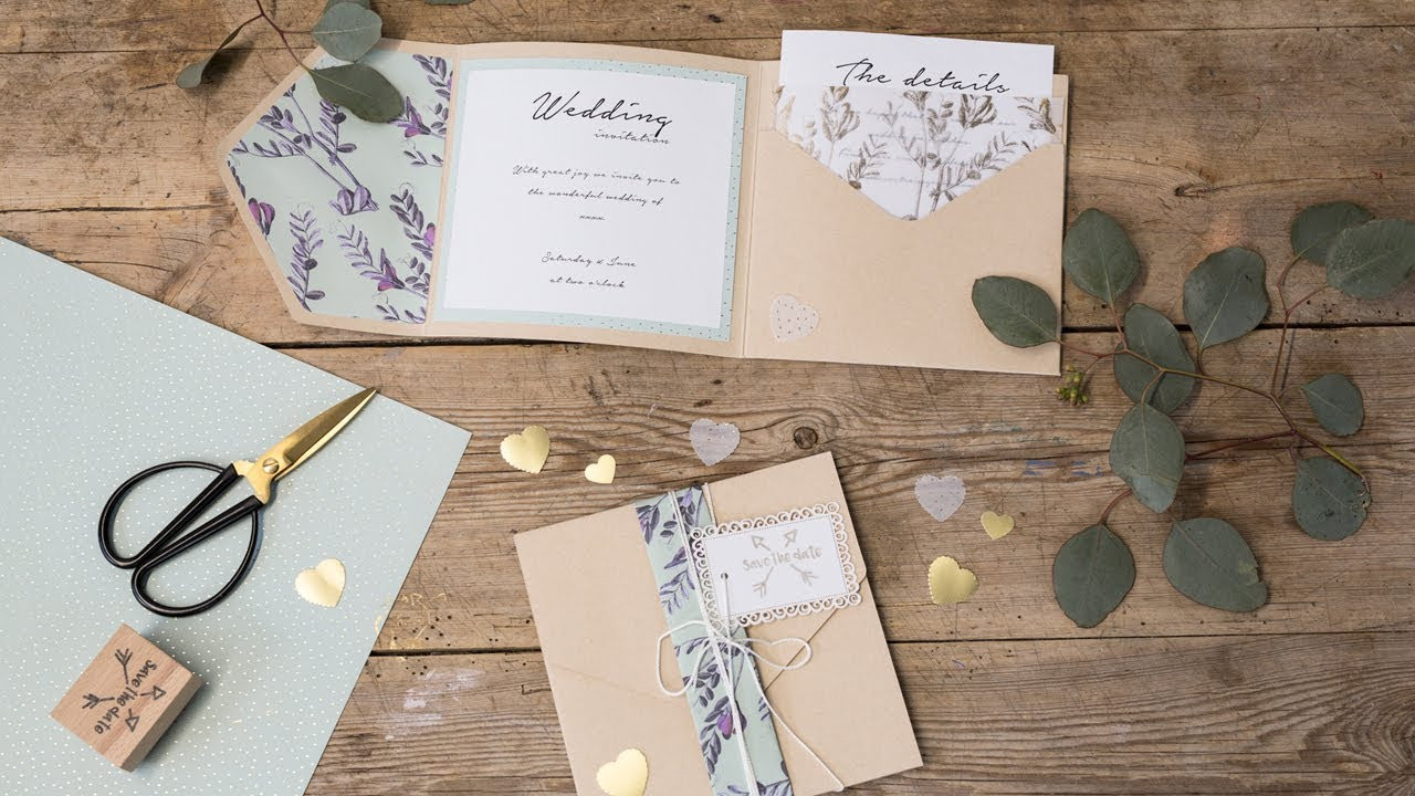 DIY Invites Wedding
 DIY Homemade wedding invitations by Søstrene Grene