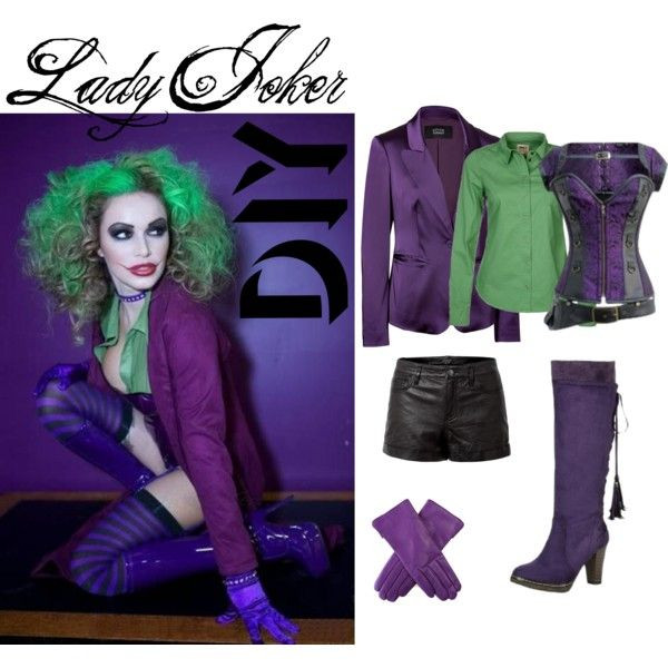 DIY Joker Costume Female
 Lady Joker My Polyvore