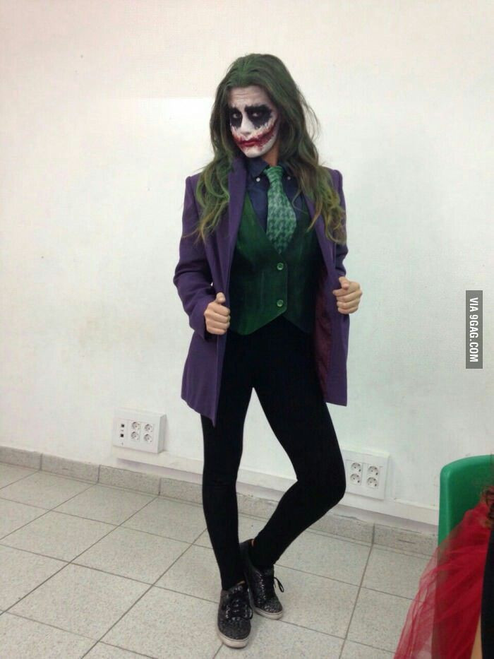DIY Joker Costume Female
 Love this idea for female joker not me got this picture